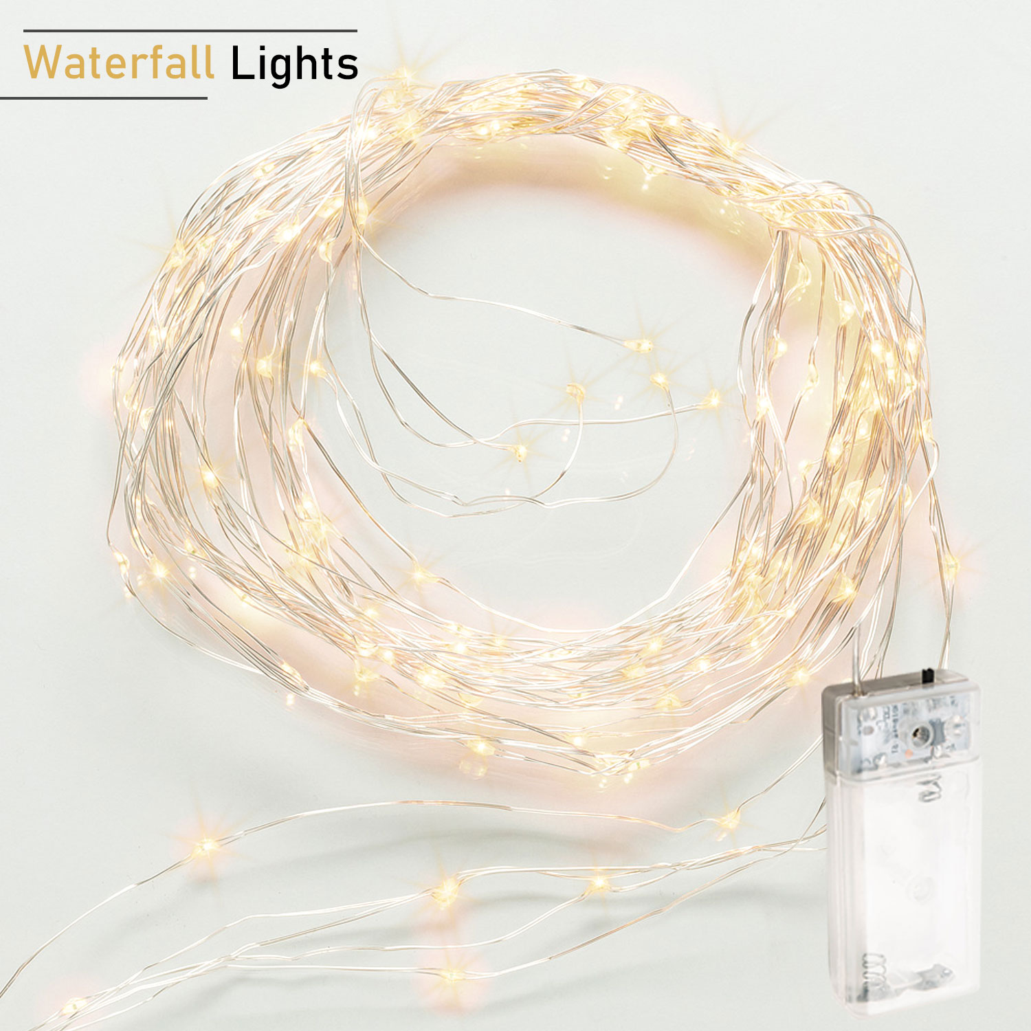 RGB Christmas Tree Branch Lights Battery Timer Outdoor Led Waterfall Lights Decoration Outdoor Home Christmas Wedding Ornaments