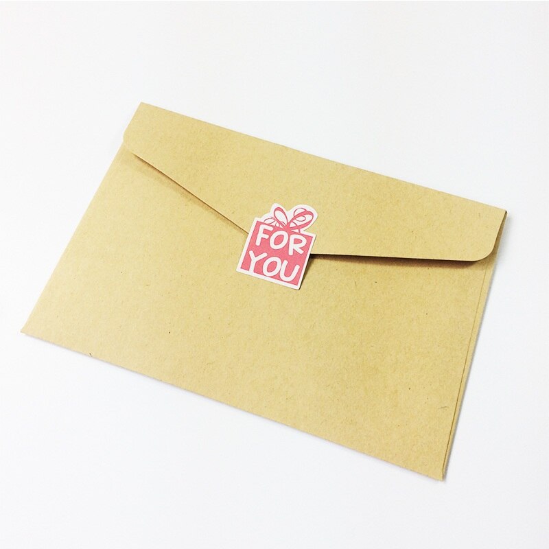 1200 stuks/partij schattige roze doosvormige stickers voor jou om zelf te maken, multifunctioneel om te bakken, decoratie-etiketten te maken