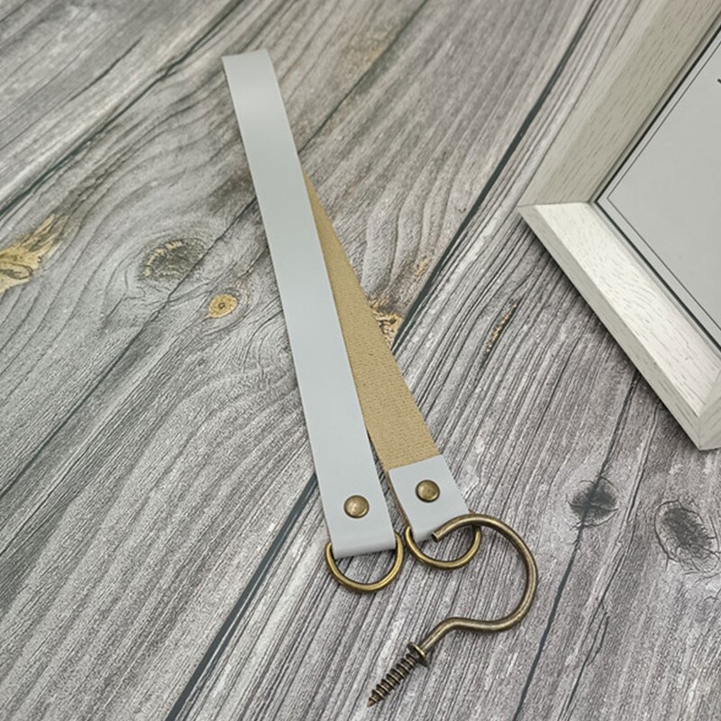 Porte-rideau en cuir, accessoires de salle, Clip, sangle en corde de coton, boucle, décoration de la maison: 5