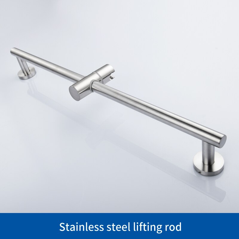 Adjustable Bracket Shower Bar Lifting Rod With Shower Rack Shower Column Shower Riser Slide Bar Shower &amp; Hose Brushed: Shower Slide Bar