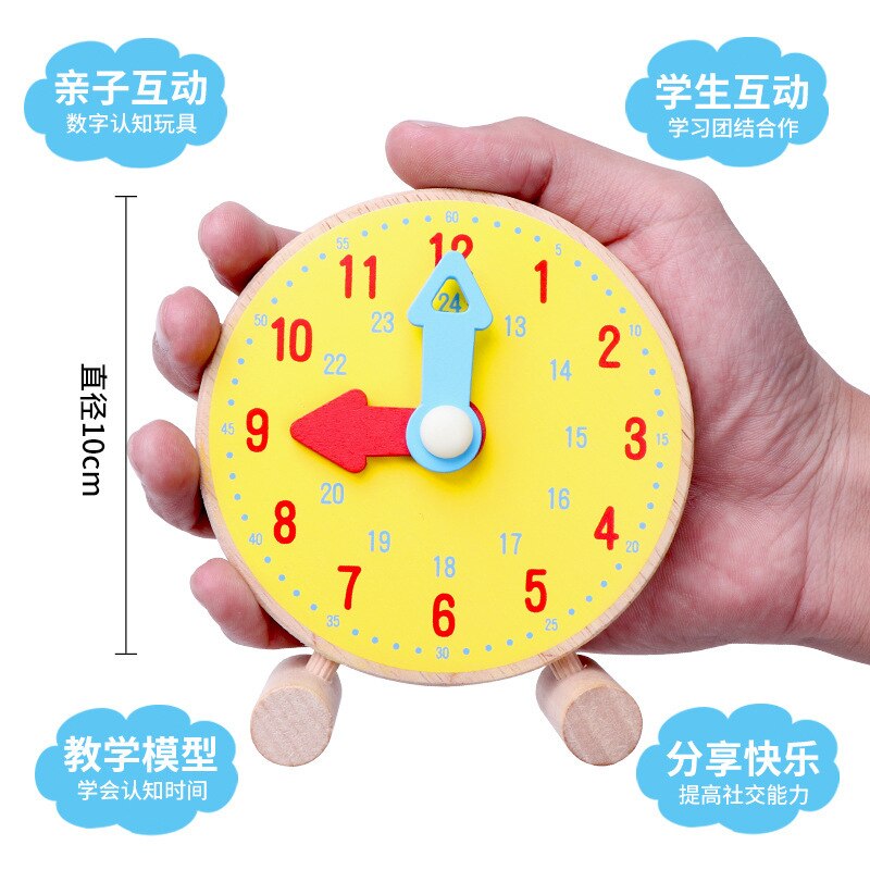 Kindergarten Clock Model Primary School Hour Clock Learner Children Cognitive Time Clock Teaching Aids