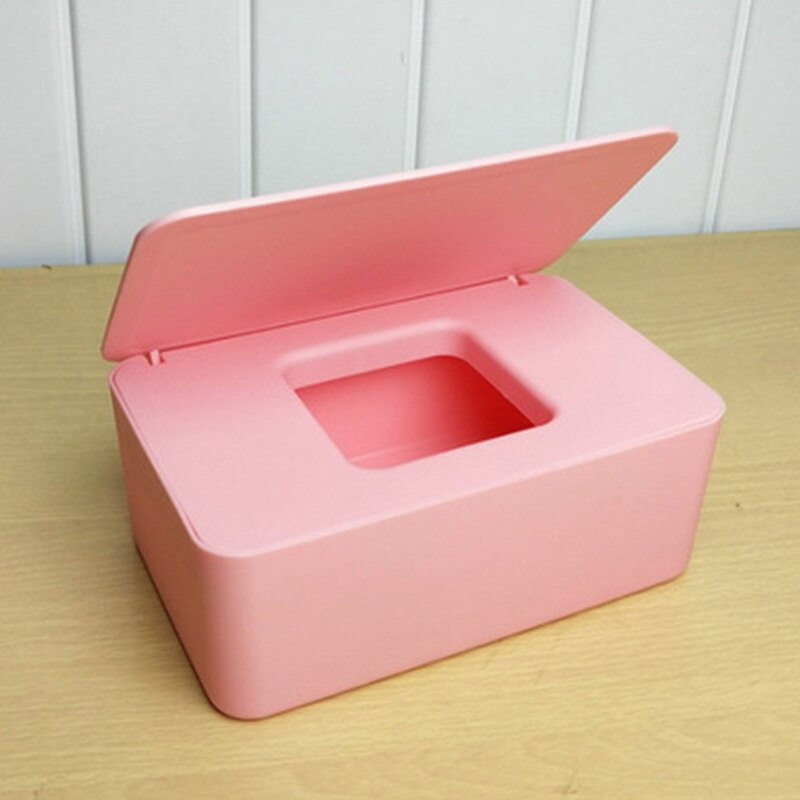 Tissue Box Keep Mask Box Wipes Napkin Storage Boxes Kitchen Bathroom supplier Paper Cases Mask Box Save Organizer: pink