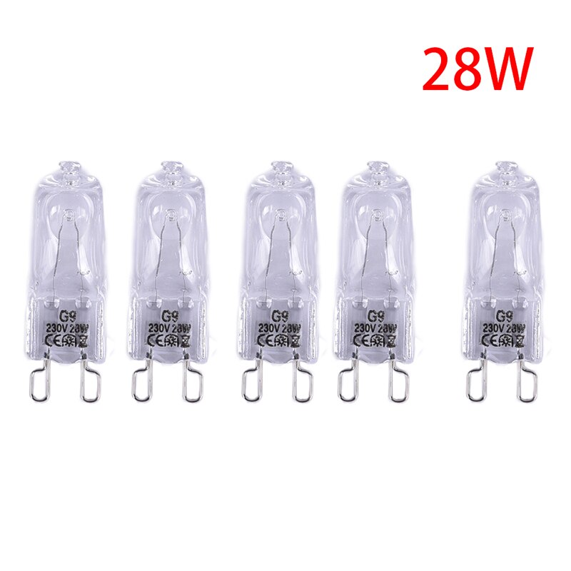 5 stk  g9 220v ledet pære 18w 28w 33w 35w halogenlampe supersterk varm hvit /3 stk  g4 10w: 28w