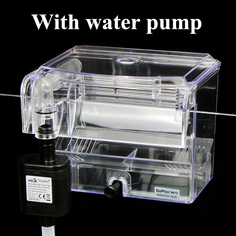 Acrylic External Hanging Aquarium Breeding Isolation Box Mini Fish Tank Hatchery Incubator House for Small Fish Shrimp