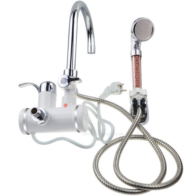 Electric Kitchen Water Heater Tap Instant Water Faucet Heater Cold Heating Faucet Tankless Instantaneous Water Heater