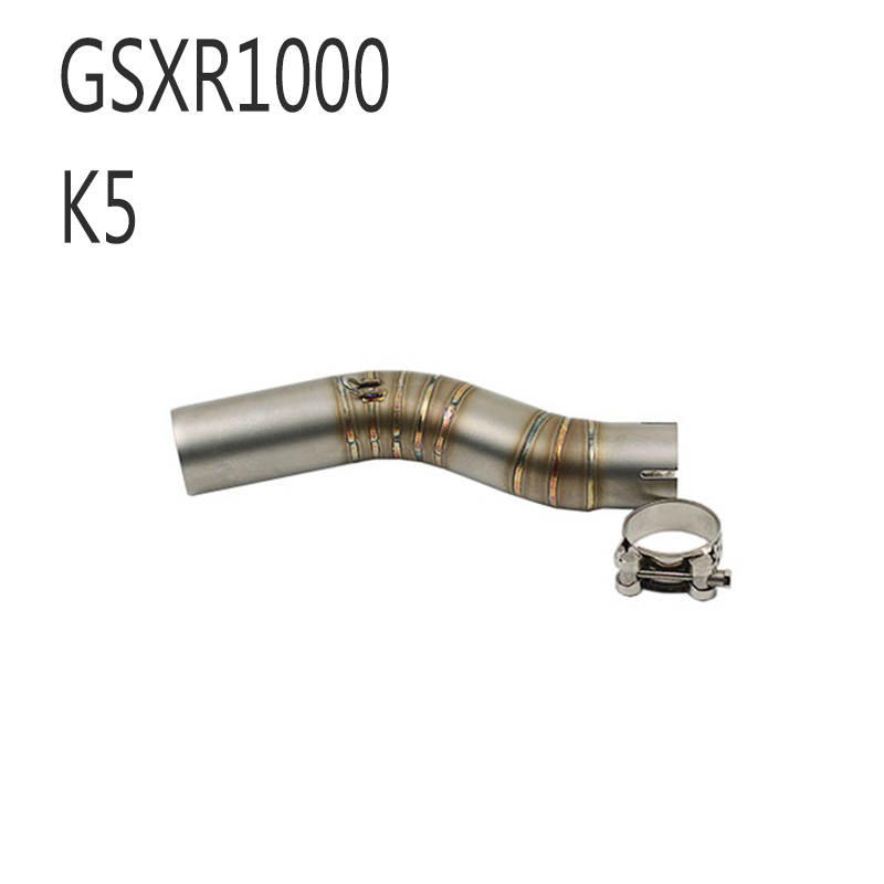 Silencieux d&#39;échappement avec Tube central, pour Suzuki GSXR 600 750 GSXR600 GSXR750 K6 K7 K8 GSR750 GSXR1000 K5 L11
