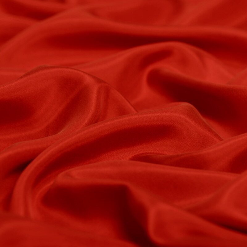 8mm silk habotai fabric rust red color 114cm width 45" in stock NO.18