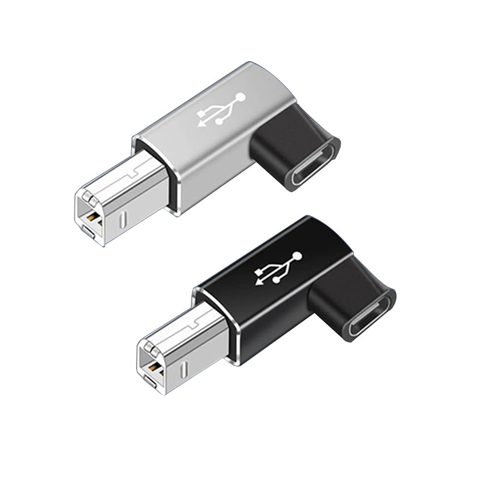 Męski Adapter NNBILI Type-C do USB-B na MacBook/iPad kompatybilny ze skanerem elektronicznego pianina/klawiatury/perkusji: Złota
