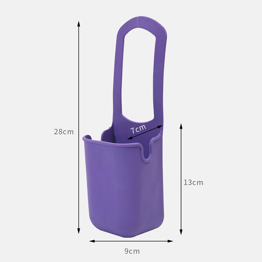Multifunctionele siliconen bekerhouder voor kinderwagen, flessenhouder voor rolstoel, flessenopbergtas voor fiets