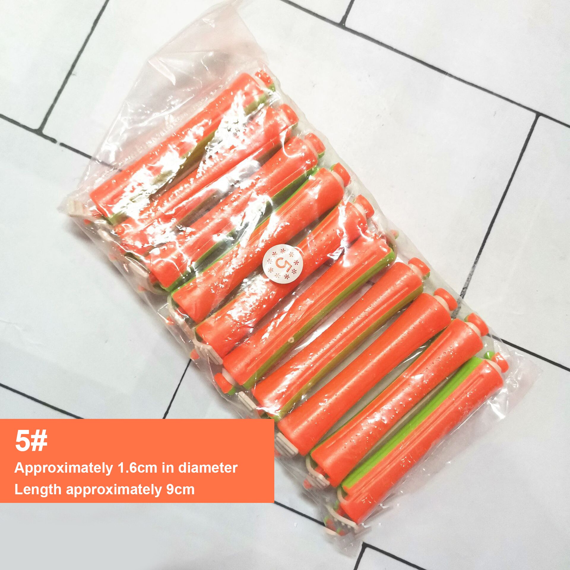 Varillas de permanente con bandas de varilla para permanente, varillas rizadas en frío, surtido de tamaños, rizador permanente, herramientas de salón de belleza de estilismo de cabello DIY, 10 Uds.: 10 pieces style 05