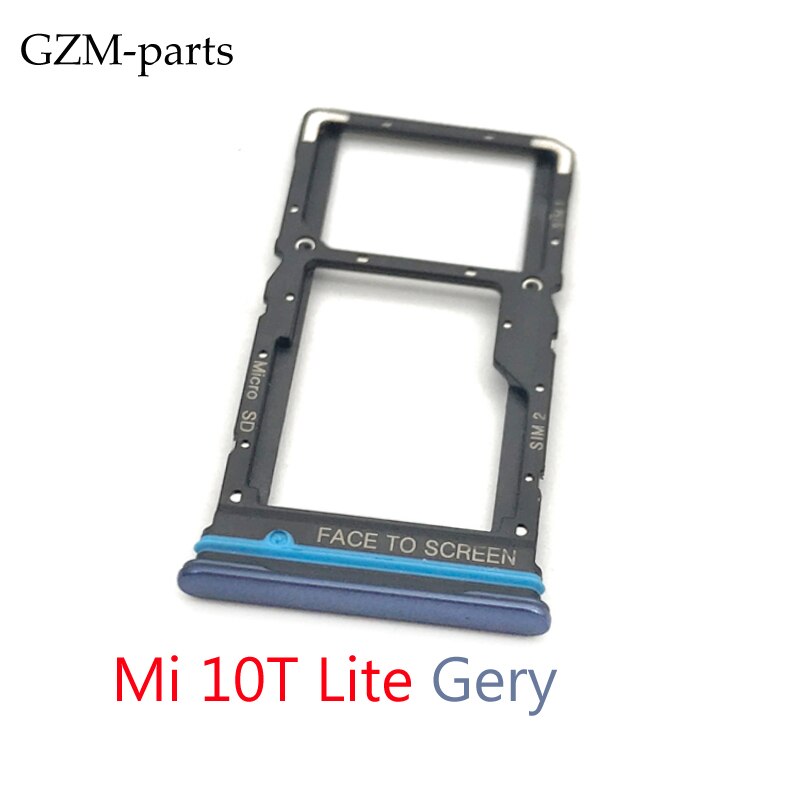 Gzm-parts Voor Xiaomi Mi 9 Lite Mi CC9 Pro Note 10 Mi 10T Lite Poco X3 sim-kaart houder Lade Slot: Mi 10T lite gery