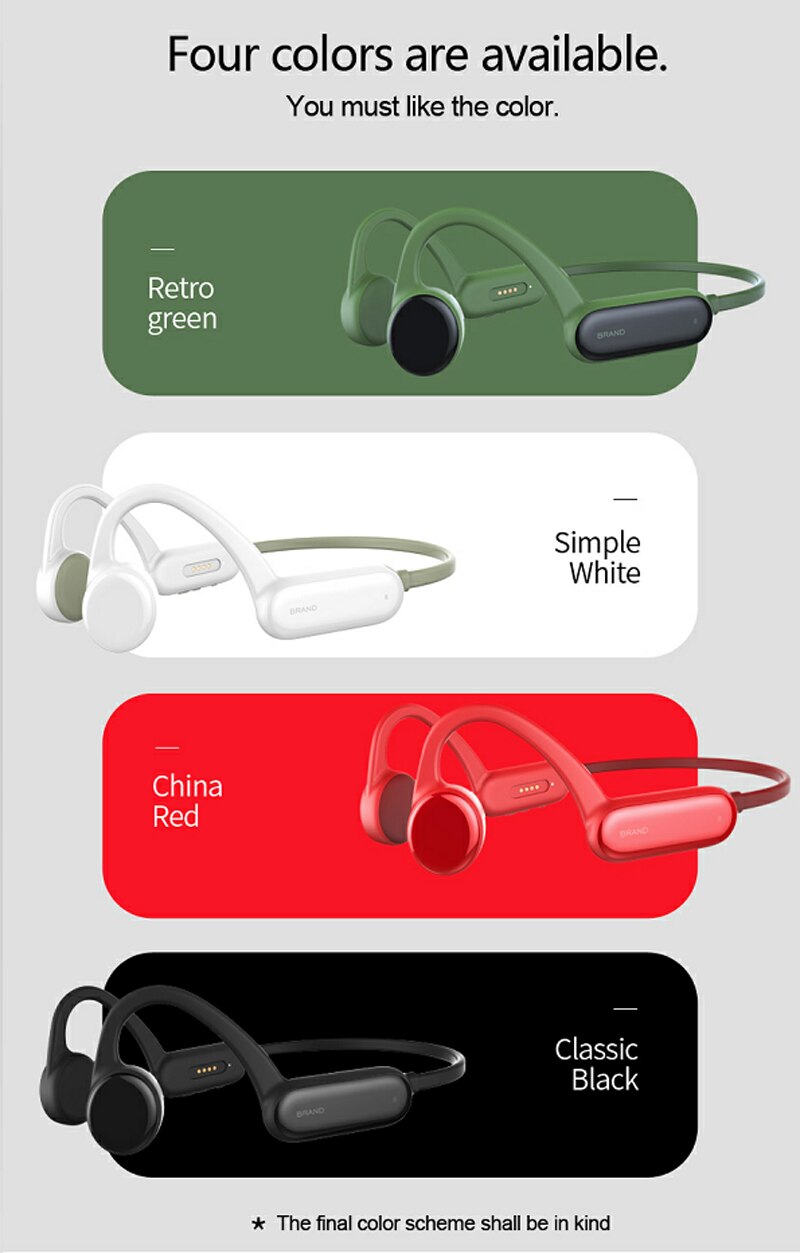 Auricular de natación SITU Auriculares inalámbricos con Bluetooth de conducción ósea IPX8 resistente al agua con tarjeta de memoria de 8GB