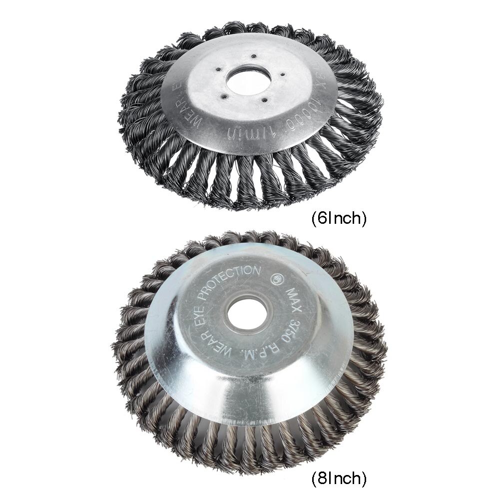 6 zoll Rasenmäihr Kopf Stahl Draht Gras Trimmer Kopf Gardern Energie Werkzeuge Zubehör Gras Cutter Maschine Ersetzen Teile 1Stck