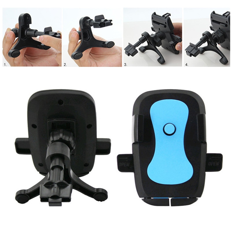 Universal vuggemontering mobiltelefon holder stativ cykel motorcykel bil luftventil til iphone samsung mobiltelefon køretøj dekoration