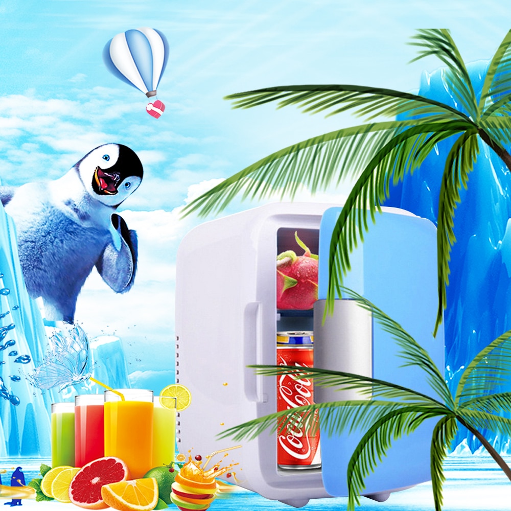 Portable Mobile refrigerator mini 4L small Fridge Home Dual Use Car Fridge 12V USB Rechargeable Cooler Heater Universal Fridge