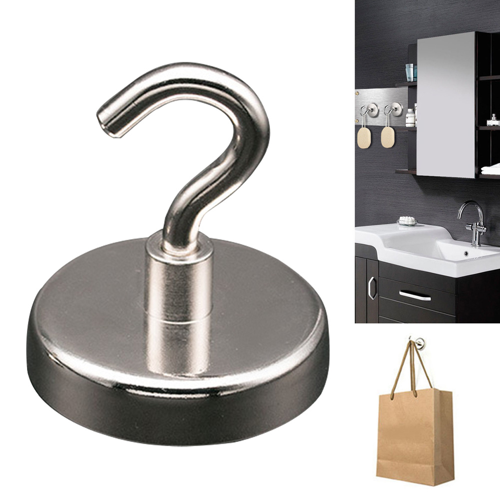12 sztuk potężne haczyki magnetyczne ciężki obowiązek neodymowy magnes na lodówkę powierzchni haki z przyssawką robić kuchni garaż łazienka szafki