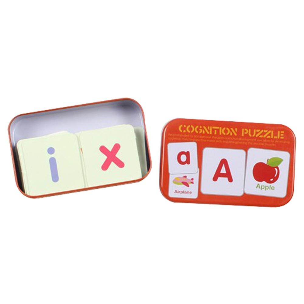 Baby Fruit Dier Cognitie Kaarten Chinese Engels Leren Puzzels Onderwijs Speelgoed