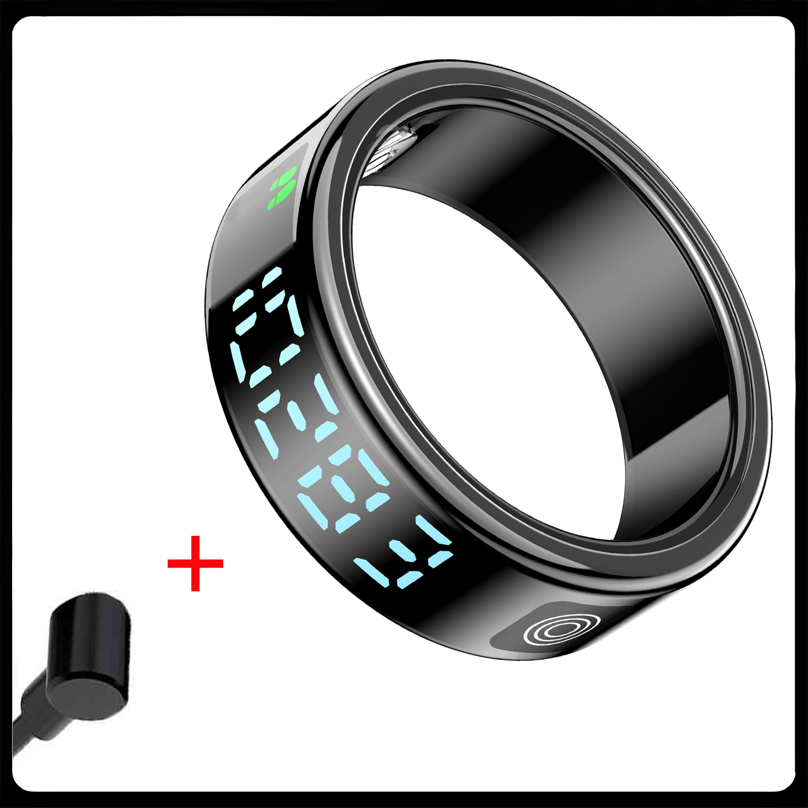 Anillo inteligente para hombres y mujeres, Monitor de ritmo cardíaco y oxígeno en sangre, modo multideporte IP68 y 5ATM, resistente al agua, Bluetooth, anillo para dormir Sr08: Rojo / 9