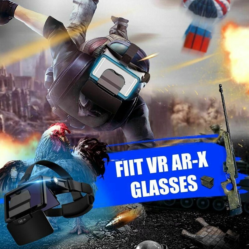 Vr lasit kypärä virtuaalitodellisuus vr lasit kuulokkeet paina älypuhelimeen pahvi casque älypuhelin android 3d linssi
