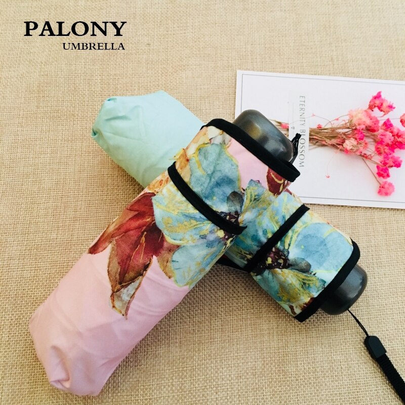 Mini Pocket Umbrella Women Sunny and Rainy Mini Folding Umbrellas 200g Small Sun Parasol Umbrella Rain Women