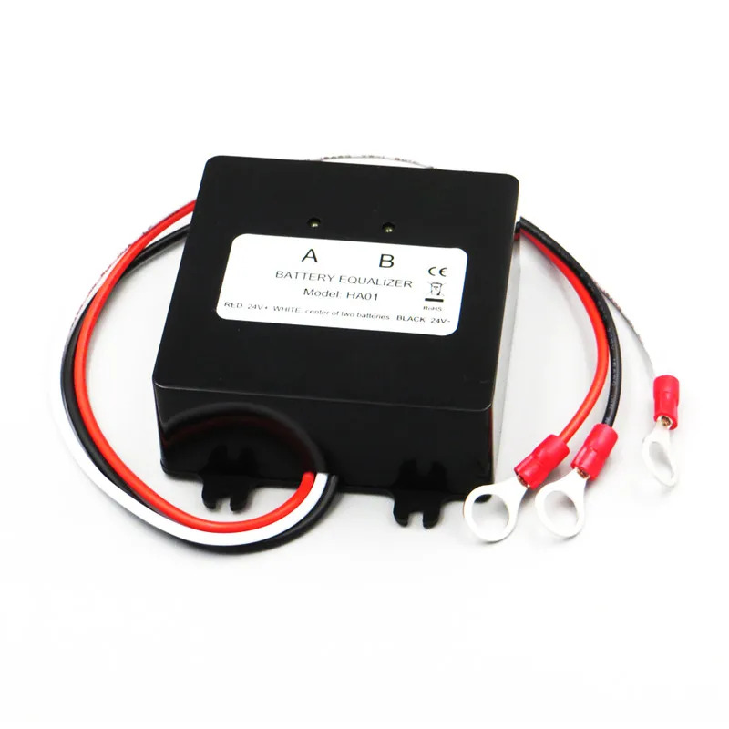 ECUALIZADOR DE BATERÍA para dos piezas, regulador de cargador de batería de plomo ácido AGM, 12V, 24V