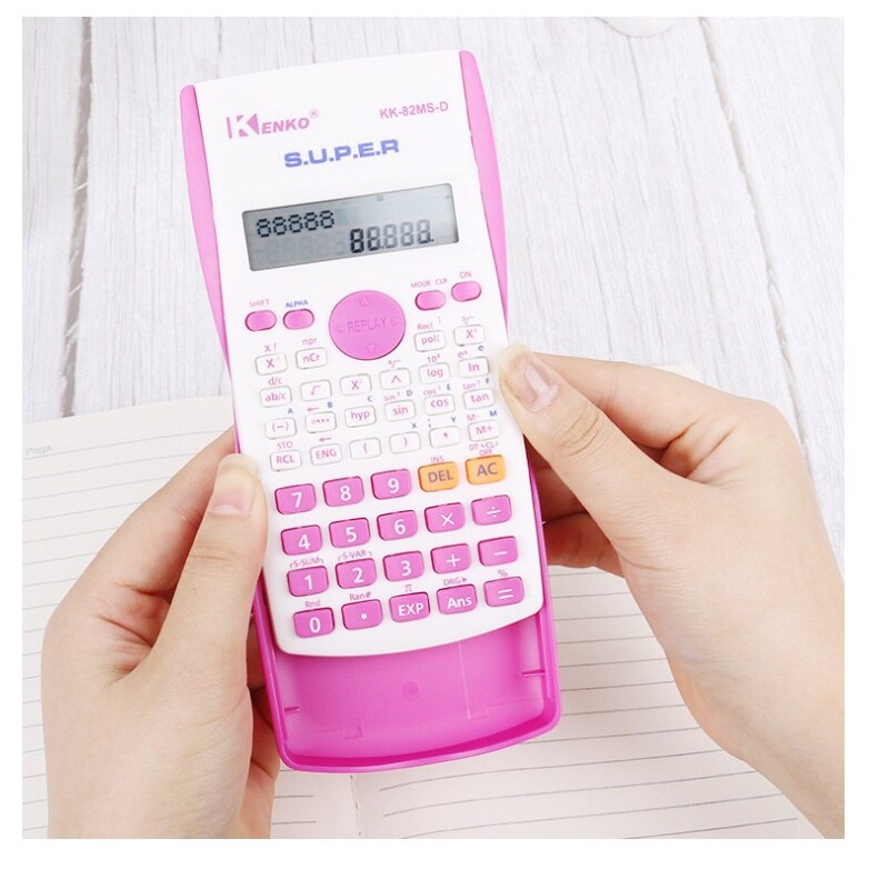 12Digit Desk Digital Scientific Calculator 240 Functions Statistics Mathematics 2Line Display 82MS For Student School Math Exam