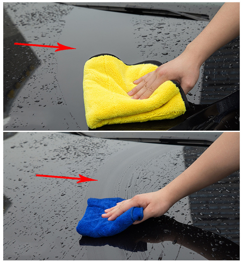 3 Stuks Microfiber Car Cleaning Handdoeken Wasstraat Drogen Doek Zomen Microfiber Handdoek Zorg Washandje Auto Detaillering Accessoires