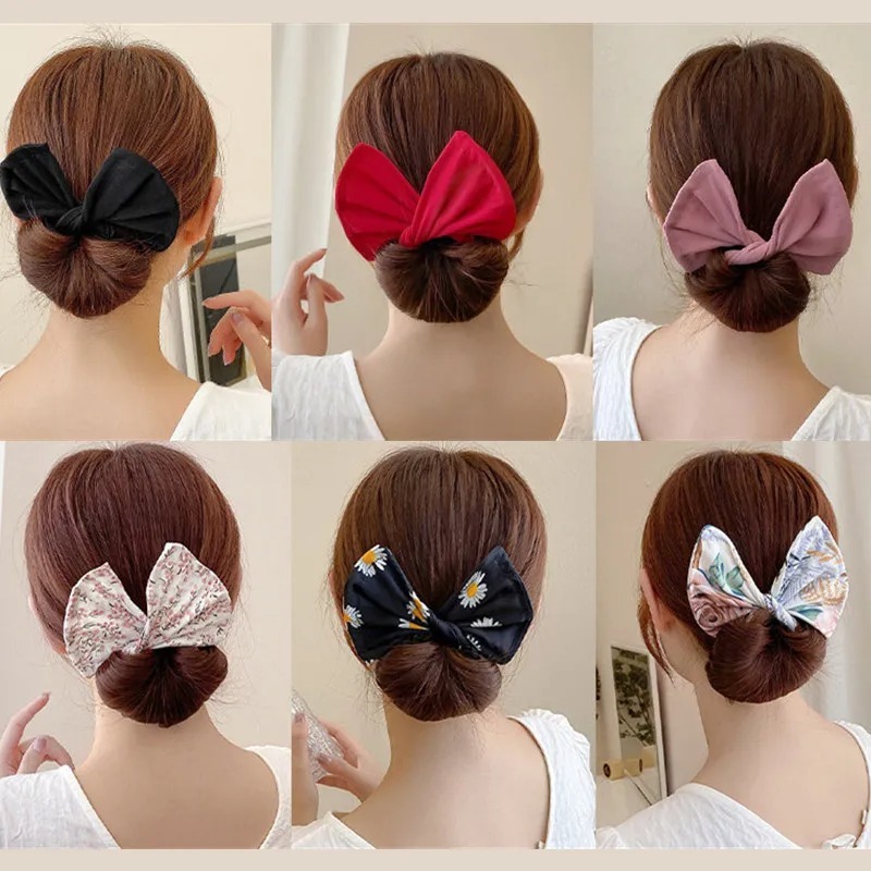 Bandeaux de sauna de coiffure pour femmes, tresse de cheveux, torsades, fabricant de chignon français, bricolage, porte-queue de cheval, imprimé léopard, accessoires de coiffure pour filles