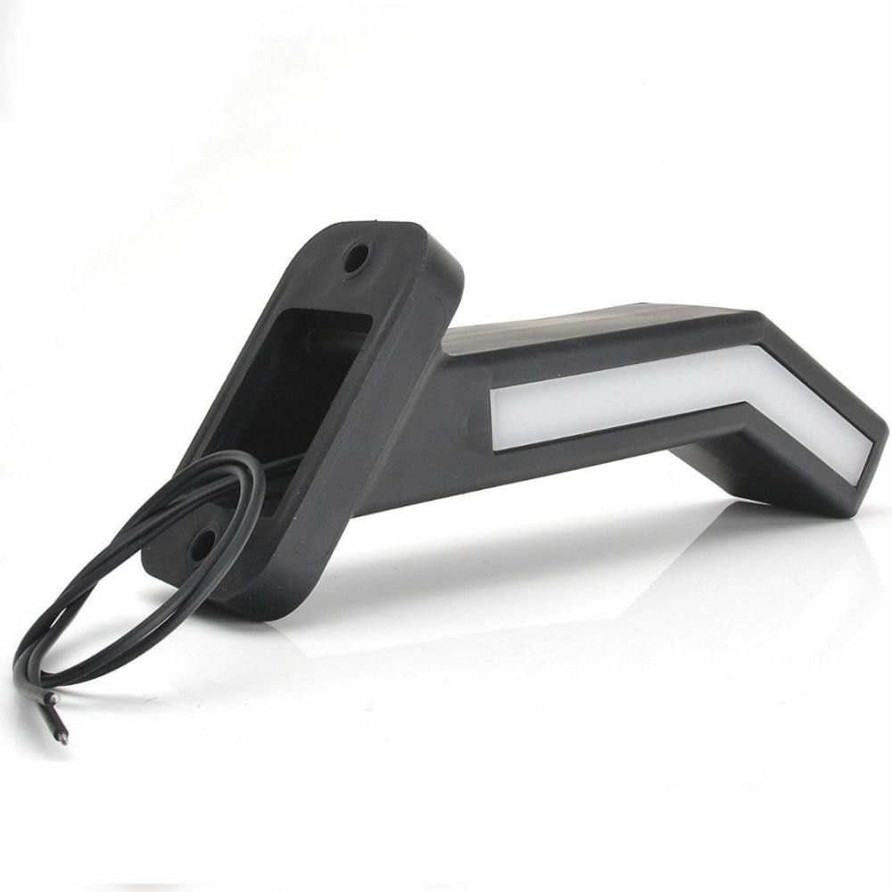 Fuleem Universal 2PCS LED Neon Stalk Side Marker Light 12V 24V Truck Trailer Position Lamp Waterproof