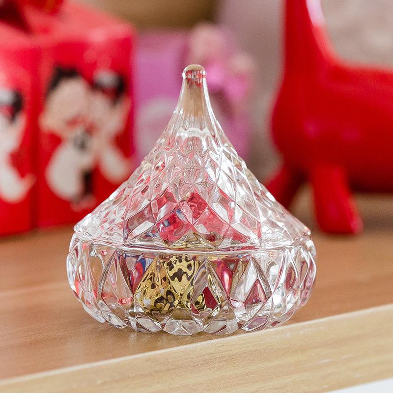 Crystal Glass Storage Tanks Candy Jar Spices Snacks Seasoning Cans Coffee Sugar Bulk Container Kitchen Supplies Wedding: A