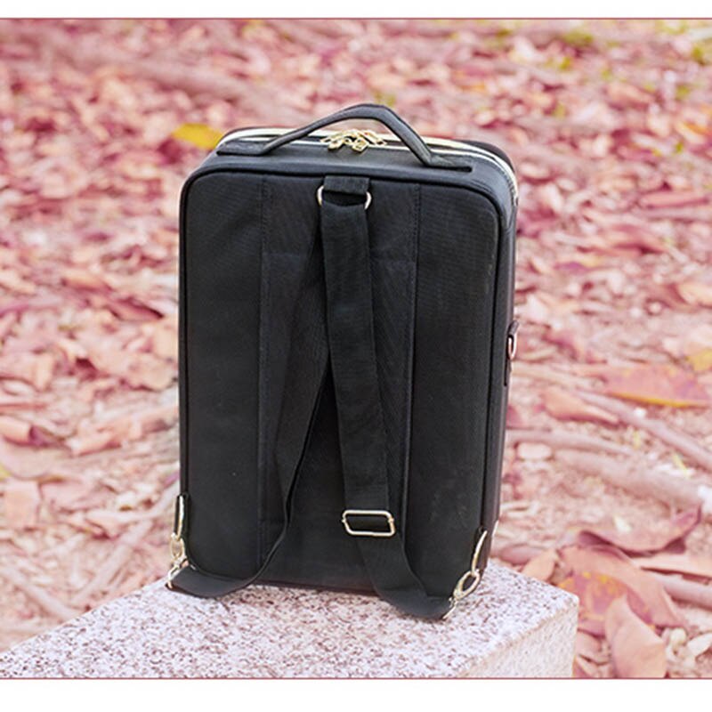 Voyage Épaule Sac À Dos Titulaire De Maquillage Boîte De Rangement Organisateur De Toilette Oxford Sacs À Main Beauté Manucure Cosmétique