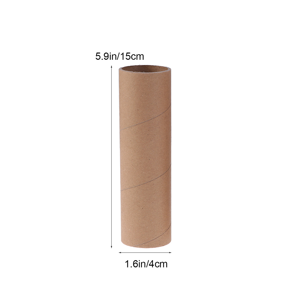 12pcs Kraft Paper Tubes Cardboard Tubes for Storage Art Drawings Posters Paintings Protector (White)