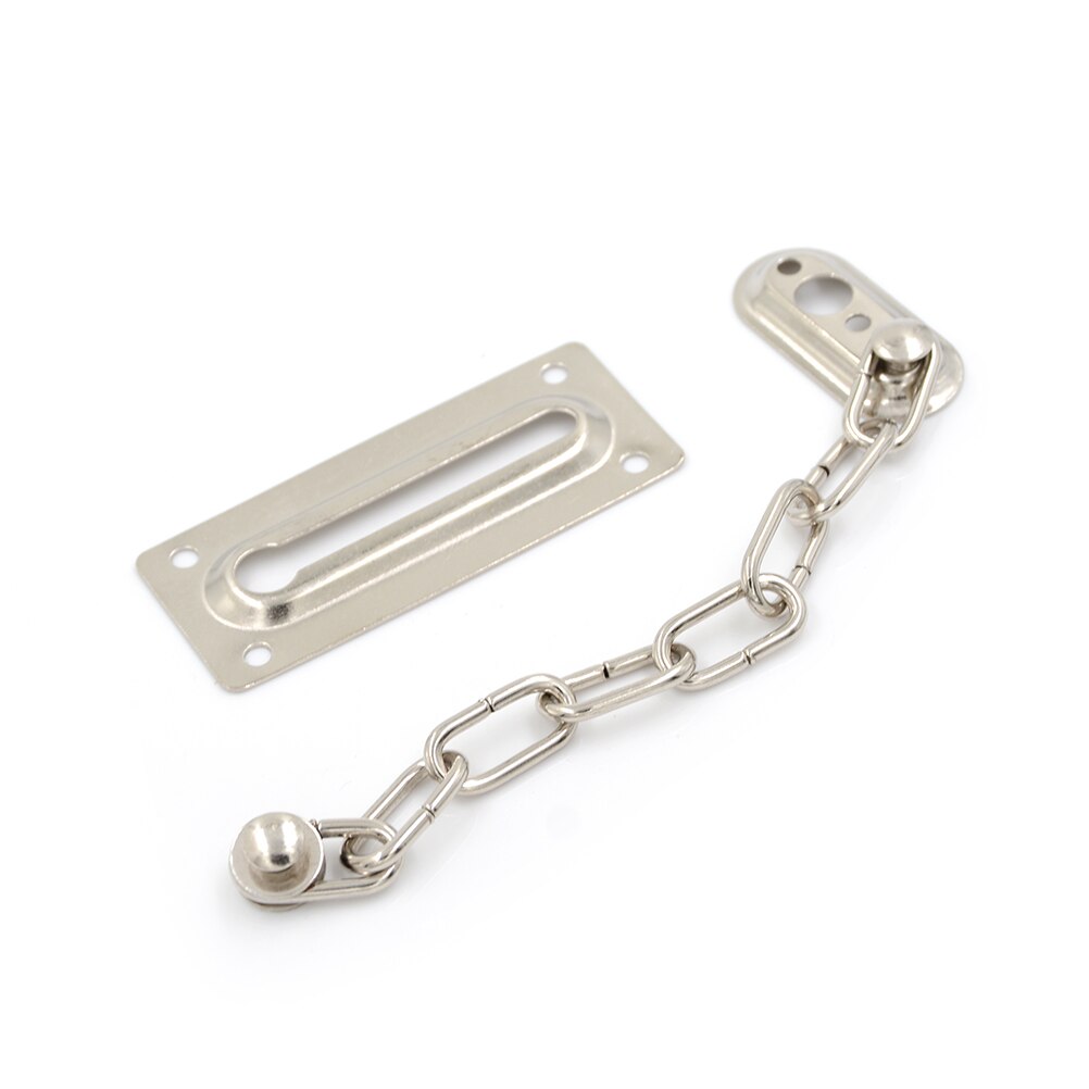 1pc Chrome Chain Door Safety Guard Latch Security Peep Bolt Locks Cabinet Latches Home Tools