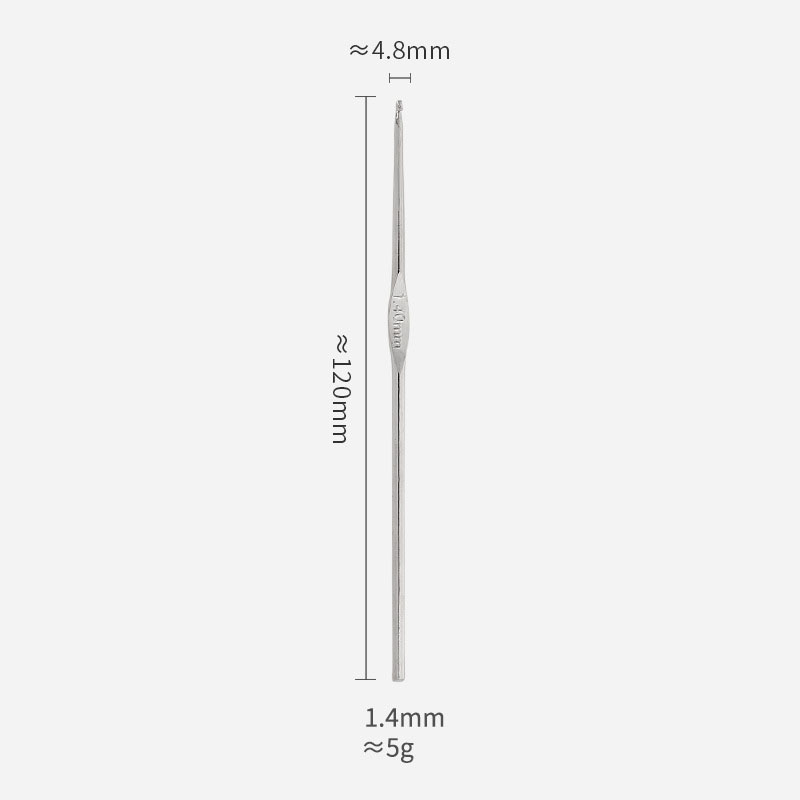 Crochets à tête unique en métal, taille 0.5mm-1.9mm, tissage de fil, artisanat, dentelle, laine, outil de besoin de CROCHET pour tricoter et accessoires: Rouge