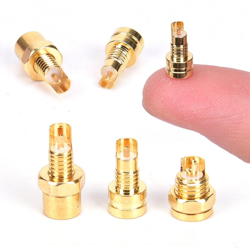 MMCX Weibliche Kupfer Jack Lot Draht Stecker PCB montieren Stift IE800 DIY Audio- Stecker Adapter Anschlüsse