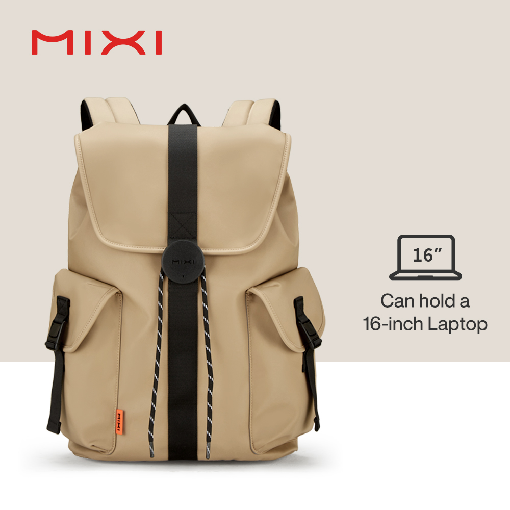Mixi 16 ''Mochila para ordenador portátil Mujeres Hombres Impermeable Ligero Casual Weekender Bolsas de viaje Estudiantes universitarios Mochila 17 pulgadas Blanco: Azul cielo