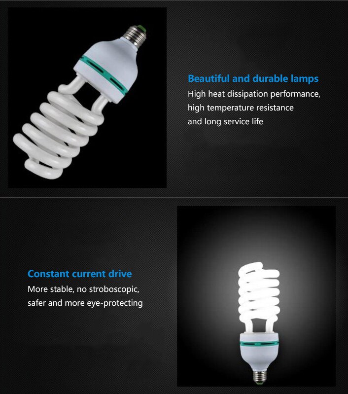 High Power Spiral Tube Energy-saving Environmental E27 85W/125W Light Bulb Home Bedroom Lighting Bulbs