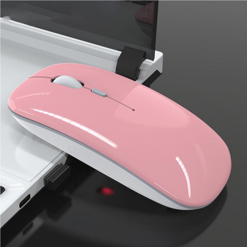 Wireless Mouse Bluetooth RGB Rechargeable Mouse Wireless Computer Silent Mause LED Backlit Ergonomic Gaming Mouse For Laptop PC: C Recharged