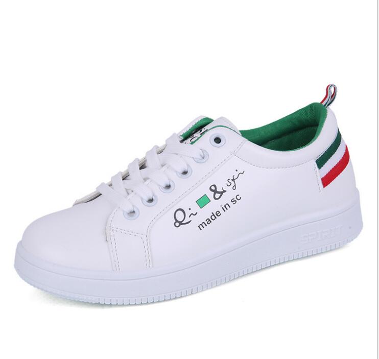 Witte schoenen vrouwelijke voorjaar Koreaanse mode schoenen platte met vrouwen schoenen