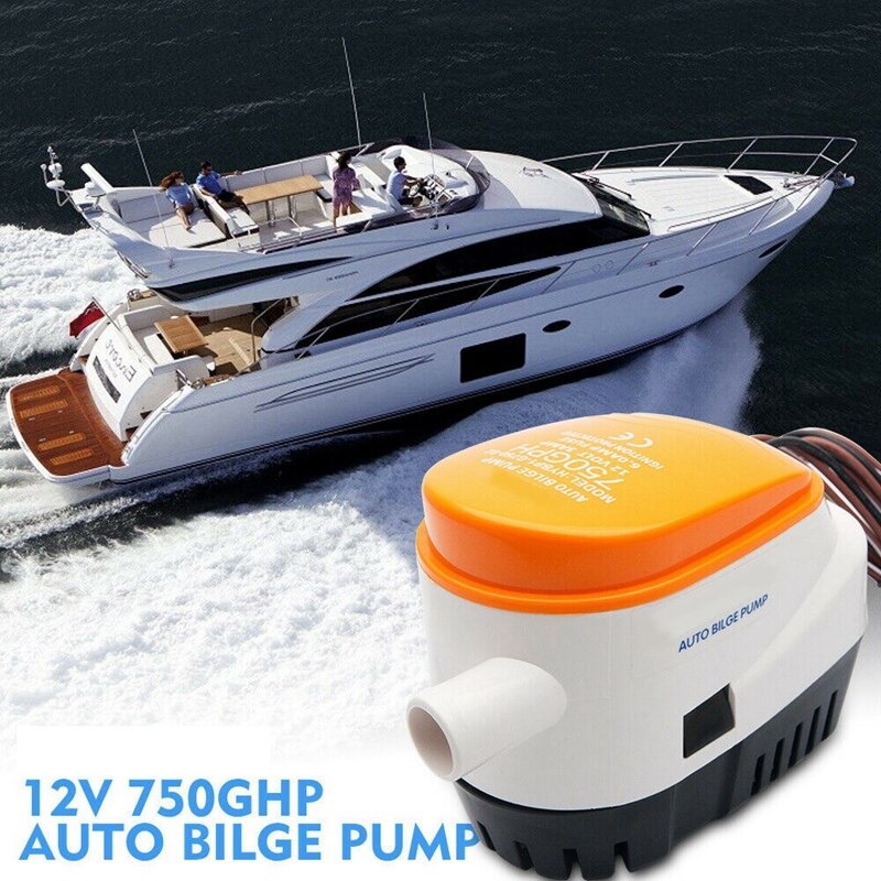 Automatische 12V Lenzpumpe 750Gph mit Interne schweben Schalter Auto Wasser Stiefel Tauch Auto Pumpe mit schweben Schalter Marine /köder