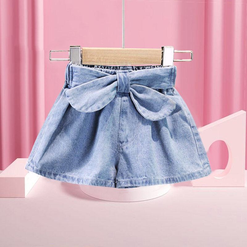 Pantaloncini di Jeans corti per bambini per ragazze moda Jeans corti da principessa 2022 pantaloni per bambini estivi per abbigliamento per bambini adolescenti