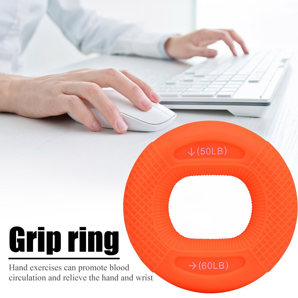 Hand Grip Finger Gripper Ring Strength Trainer Finger Muscle Exercise Equipment for Working-out Comfortable Decoration