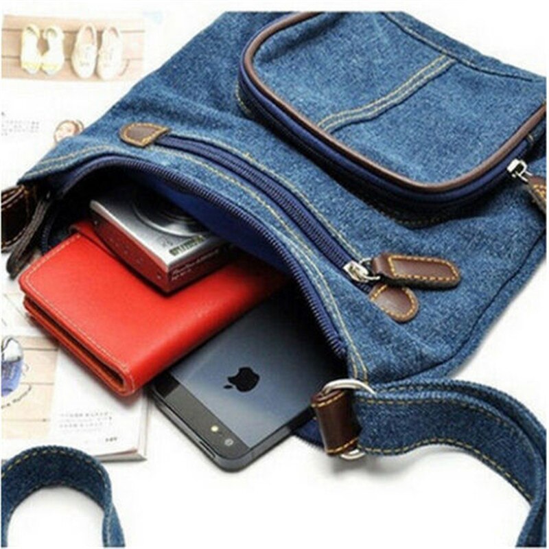 Trend blue Denim Handbag Women Shoulder Messenger Bags Cowboy Style packet lady Girls Handbags