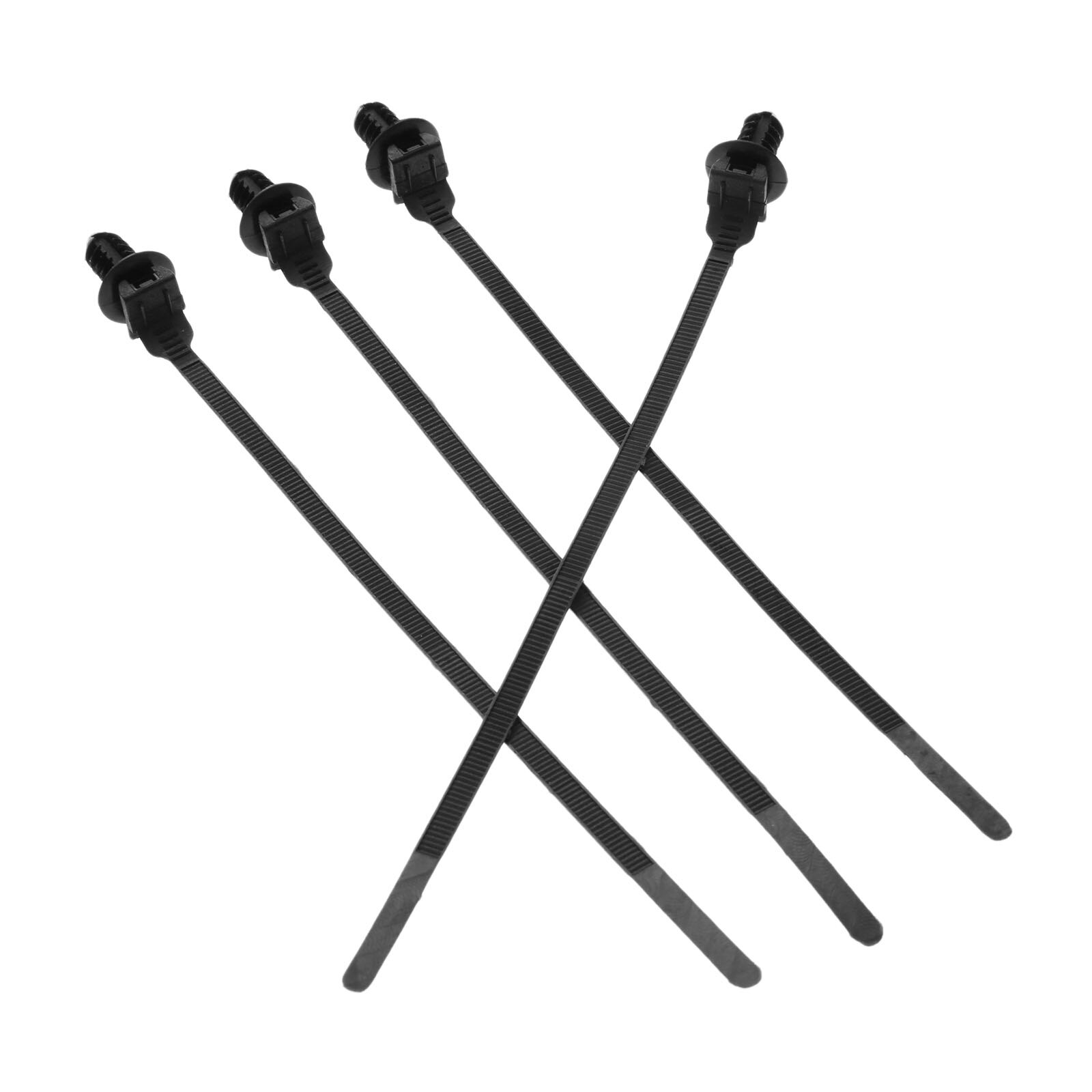 Yetaha 30 stk nylon svart bil kabel stropp trykk montere metalltråd slips holder klips klemme bil kabel festebånd