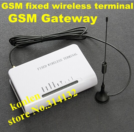 Gsm fast trådløs terminal / gsm-gateway til tilslutning af stationær telefon eller alarmsystem,