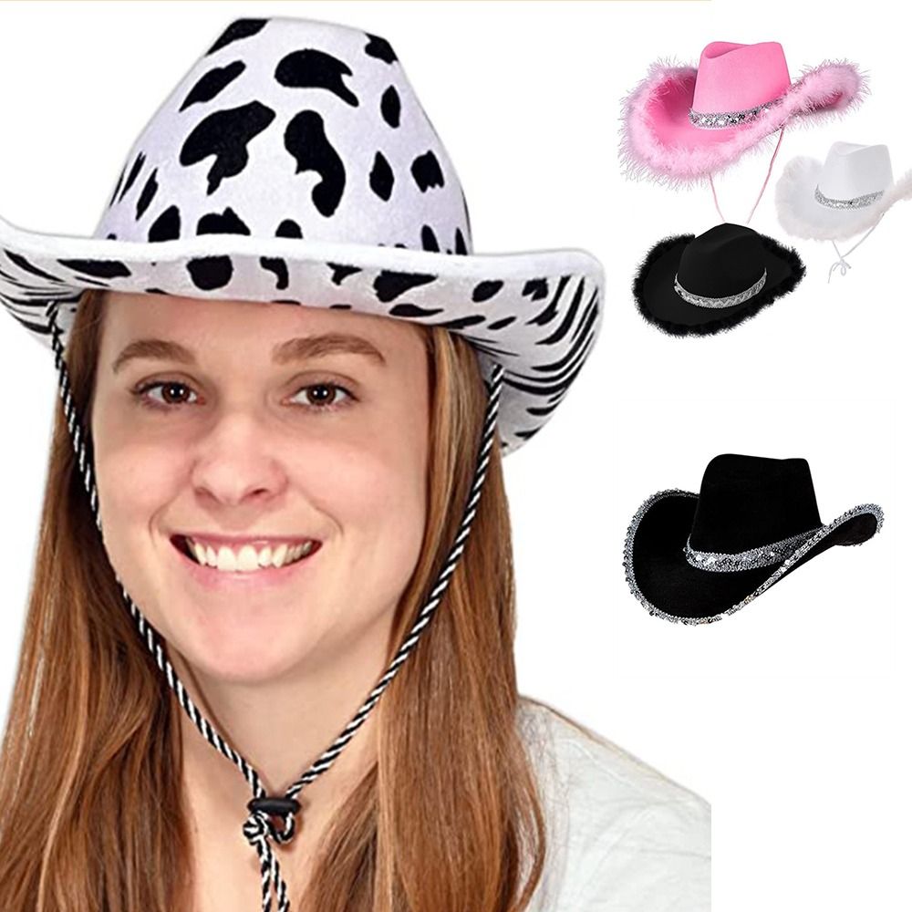 Vrouwen Grappige Cowboy Accessoire Performance Kostuum Feest Cowboy Hoed Cowgirl Hoeden Cowgirl Hoed Vrijgezellenfeest Hoed