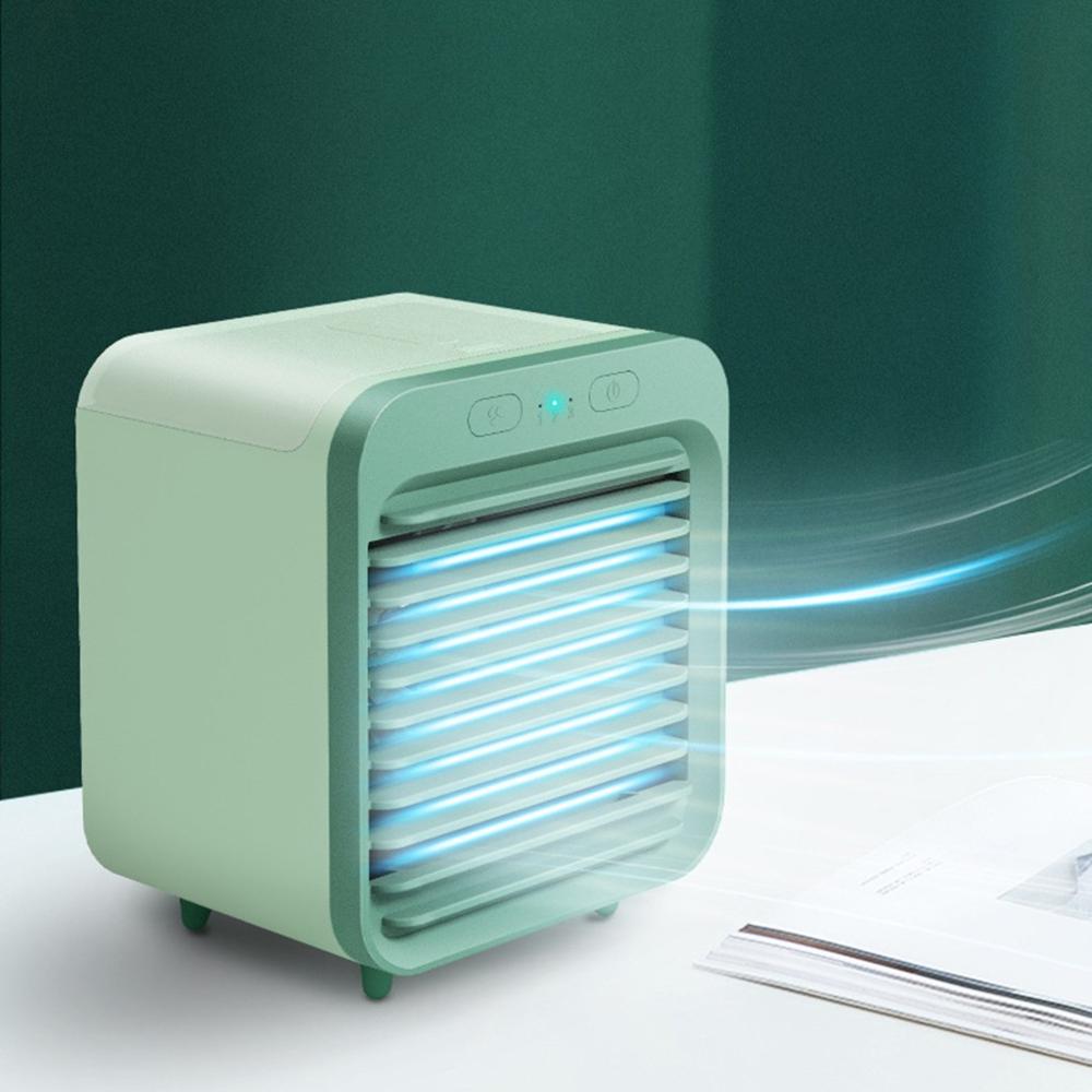 Thuis Mini Airconditioner Draagbare Luchtkoeler Ventilator Airconditioner Licht Desktop Air Cooling Fan Usb Persoonlijke Ruimte Koeler: Default Title