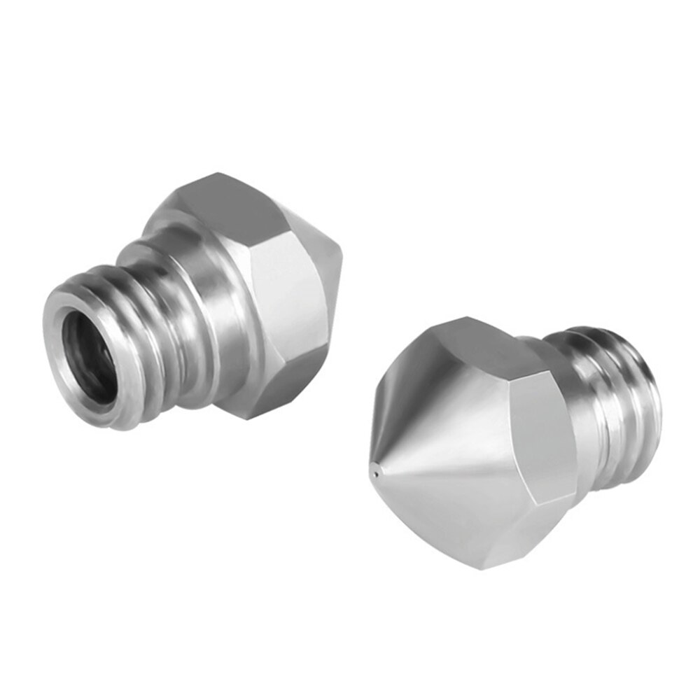 MK10 Nozzle 0.2/0.3/0.4/0.5/0.6/0.8/1.0mm e3d printer accessories extruder remote extrusion head brass nozzle stainless steel