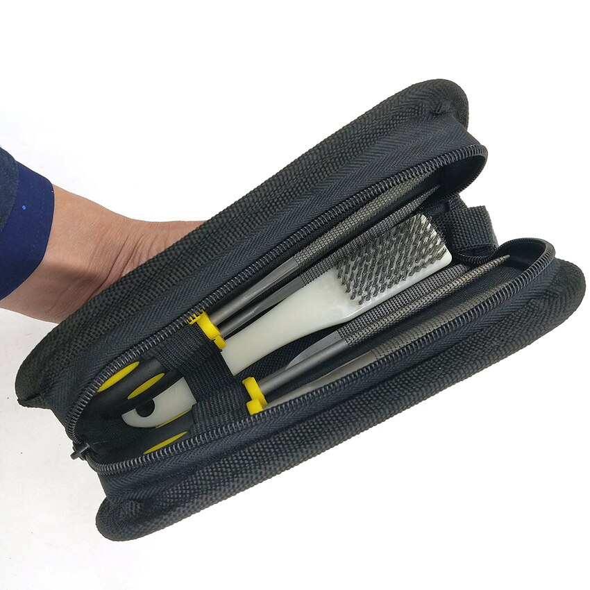 Small File Set, Needle Diamond Files 7PCS, for Precision Metal File Work, Woodworking, Plastic Carving Craft with Steel Brush