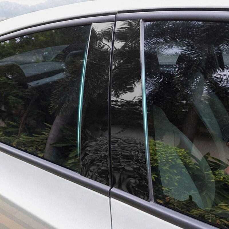 6Pcs Window Pillar Sticker Decoratie Venster B Pijler Decoratie Sticker Auto Styling Accessoires Voor Kia K5